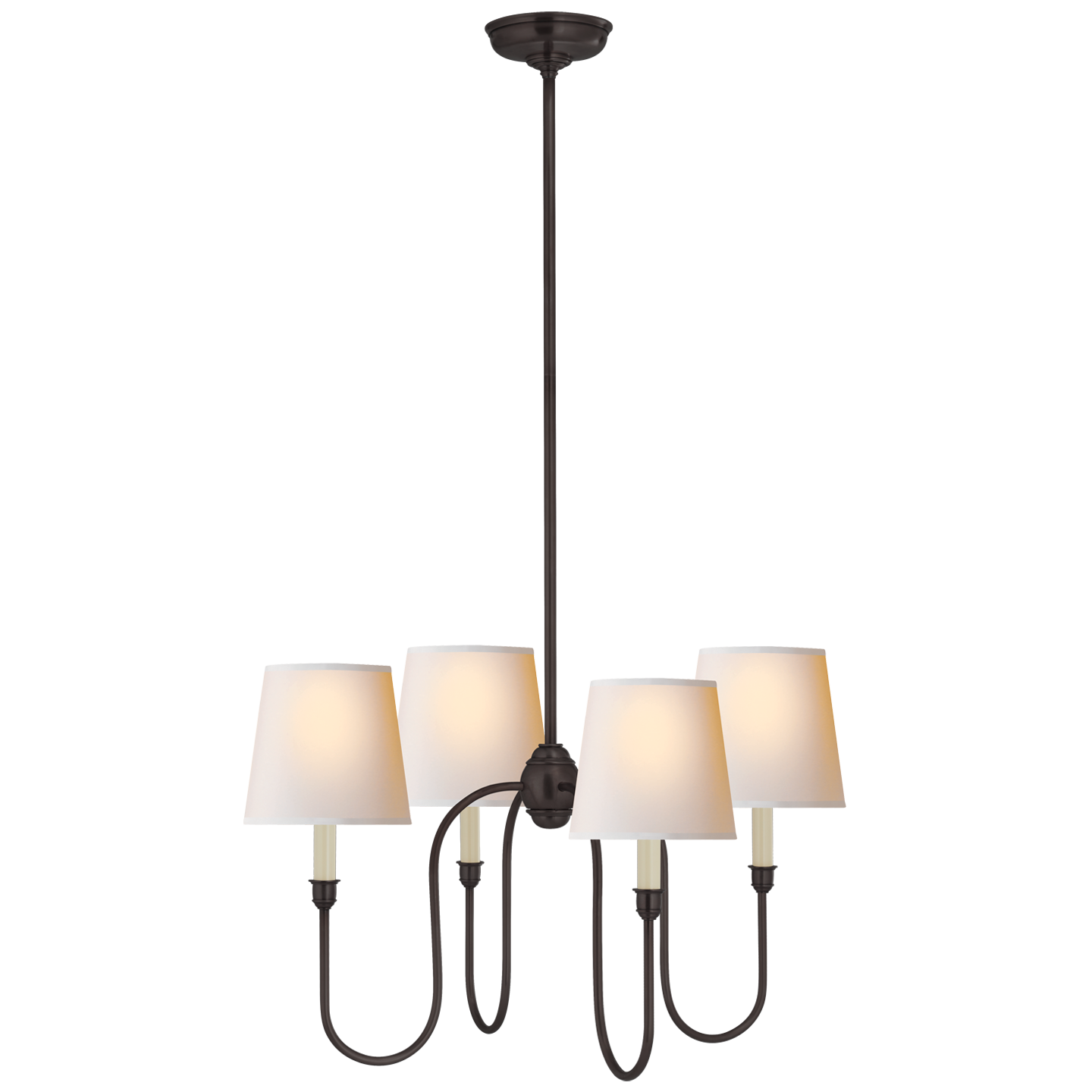 Vendome Small Chandelier - Bronze Finish