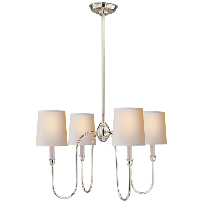 Vendome Small Chandelier - Polished Nickel Finish