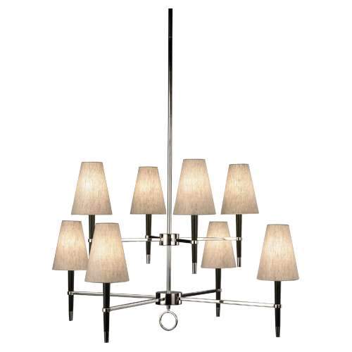 Ventana 2-Tiered Chandelier - Polished Nickel