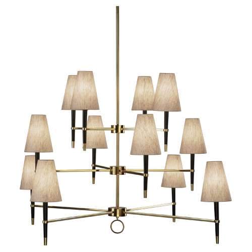 Ventana 3-Tiered Chandelier - Brass