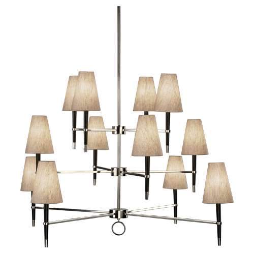 Ventana 3-Tiered Chandelier - Polished Nickel