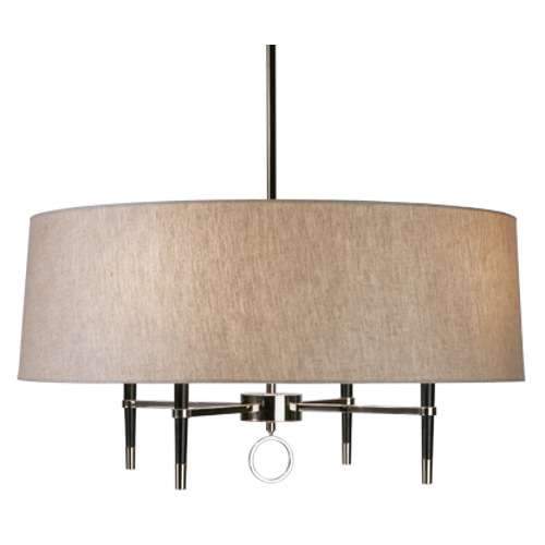 Ventana Single Shade Chandelier - Polished Nickel