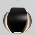 Load image into Gallery viewer, Veris Large Pendant - Matte Black/Matte White Interior
