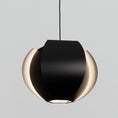 Load image into Gallery viewer, Veris Medium Pendant - Matte Black/Matte White Interior
