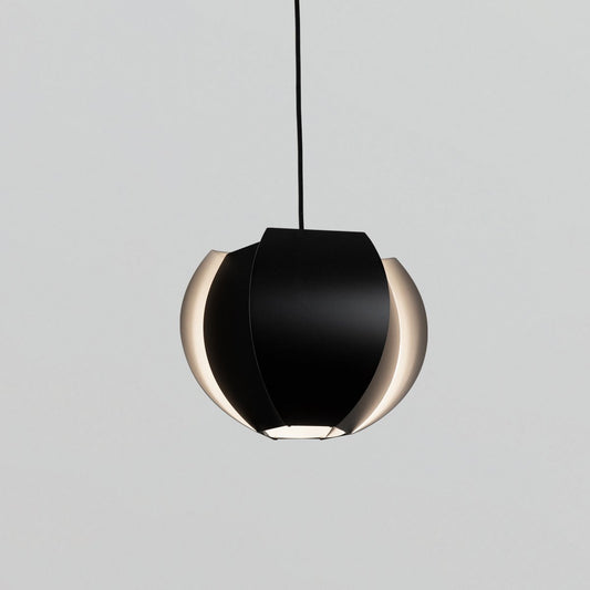 Veris Small Pendant - Matte Black/Matte White Interior