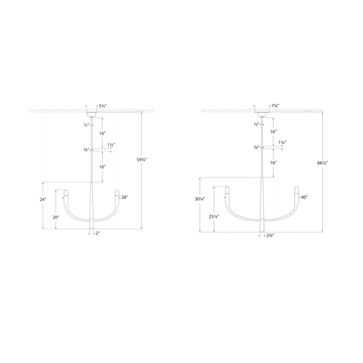 Verso Chandelier - Diagram