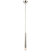 Verso Mini Single Pendant - Polished Nickel Finish with Clear Shade