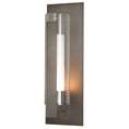 Load image into Gallery viewer, Vertical Bar Fluted Large Outdoor Wall Sconce - Coastal Dark Smoke Finish
