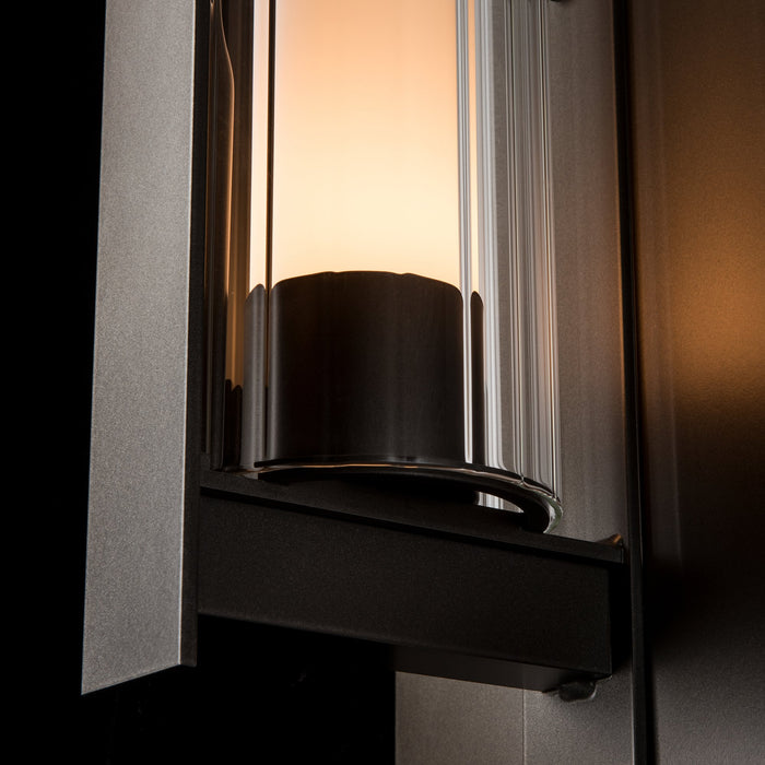 Vertical Bar Fluted Outdoor Wall Sconce - Detail