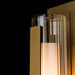 Vertical Bar Fluted Outdoor Wall Sconce - Detail