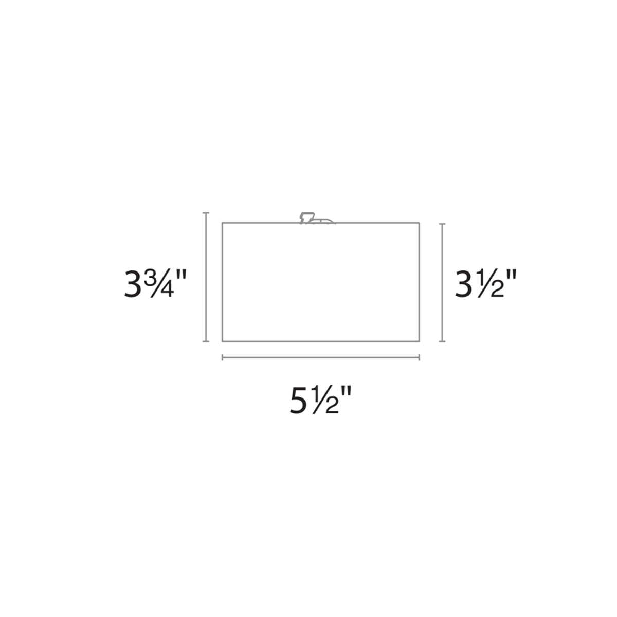 Vessel Outdoor LED Flush Mount Ceiling Light - Diagram