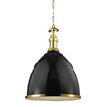 Load image into Gallery viewer, Viceroy Large Pendant - Black/Aged Brass
