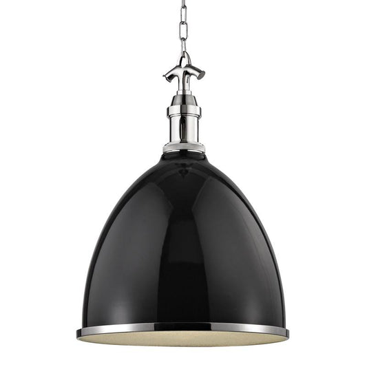 Viceroy Large Pendant - Black/Polished Nickel