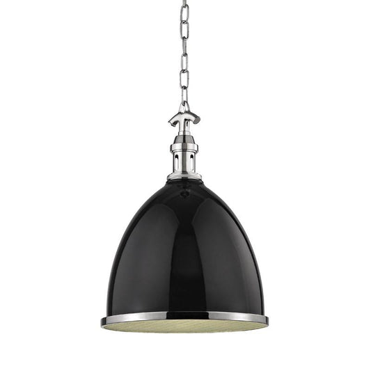 Viceroy Small Pendant - Black/Polished Nickel