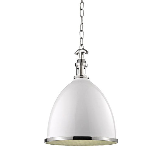 Viceroy Pendant - White/Polished Nickel