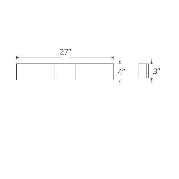 Vigo LED Vanity Light - Diagram