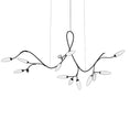 Load image into Gallery viewer, Vines Small Linear Pendant - Satin Black Finish
