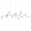 Load image into Gallery viewer, Vines Large Linear Pendant - Coffee Brown Finish
