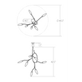 Load image into Gallery viewer, Vines Pendant - Diagram
