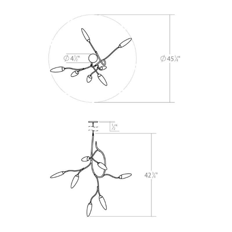 Vines Pendant - Diagram