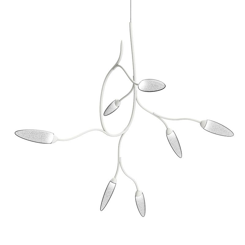 Vines Pendant - Satin White Finish