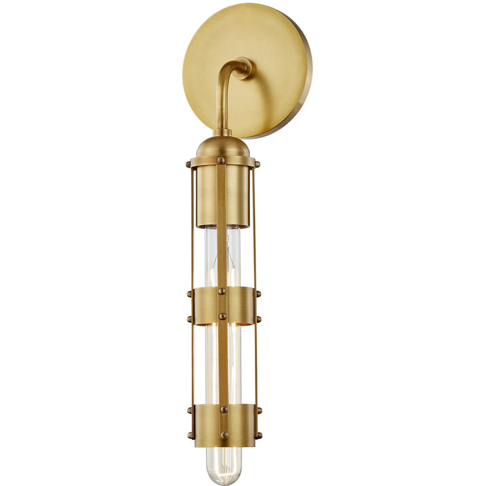 Violet Wall Sconce - Aged Brass
