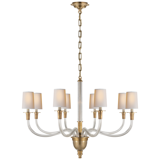 Vivian Large One-Tier Chandelier - Hand-Rubbed Antique Brass