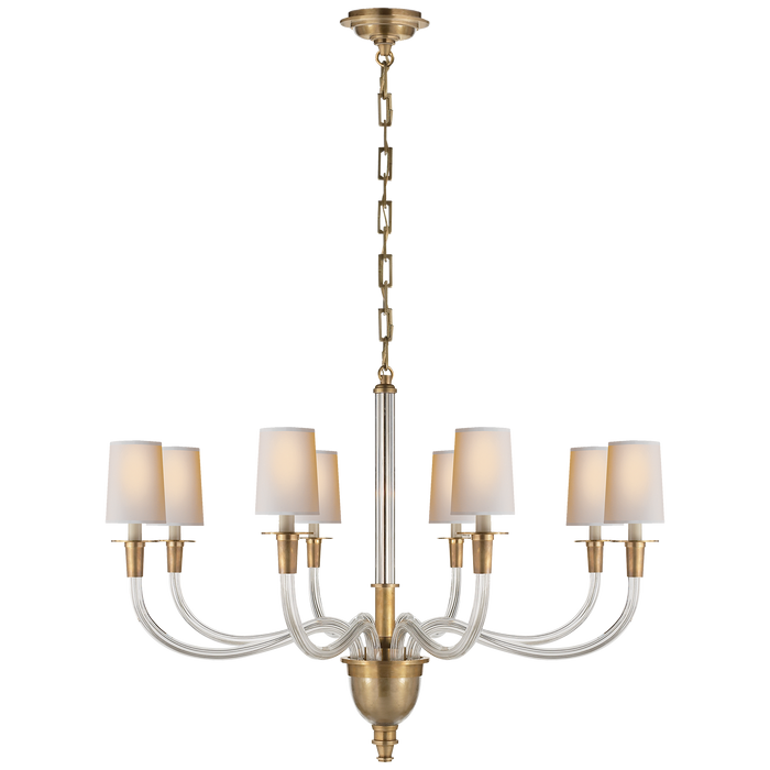 Vivian Large One-Tier Chandelier - Hand-Rubbed Antique Brass