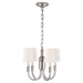 Vivian Mini Chandelier - Crystal with Polished Nickel