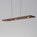 Load image into Gallery viewer, Vix LED Linear Pendant - Oiled Walnut Finish
