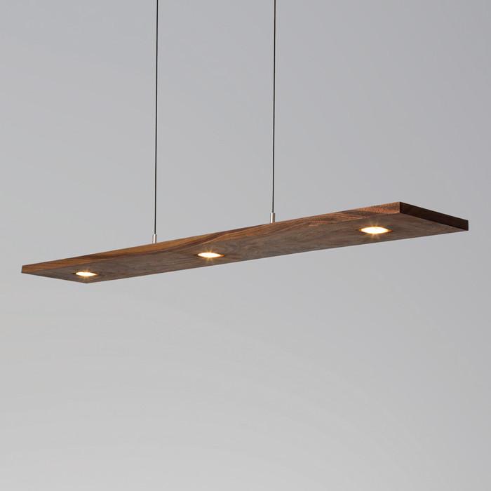 Vix LED Linear Pendant - Oiled Walnut Finish