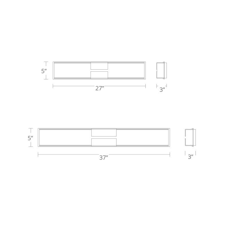 Vodka LED Bathroom Vanity & Wall Light - Diagram