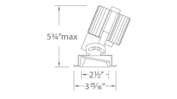 Volta 2″ Adjustable Trim Round - Diagram