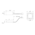 Load image into Gallery viewer, Volta 2″ Remodel Housing Invisible Trim Square - Diagram
