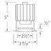 Volta 2″ Shallow Regressed Trim Round - Diagram