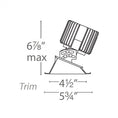 Load image into Gallery viewer, Volta 4.5″ Adjustable Trim Round - Diagram
