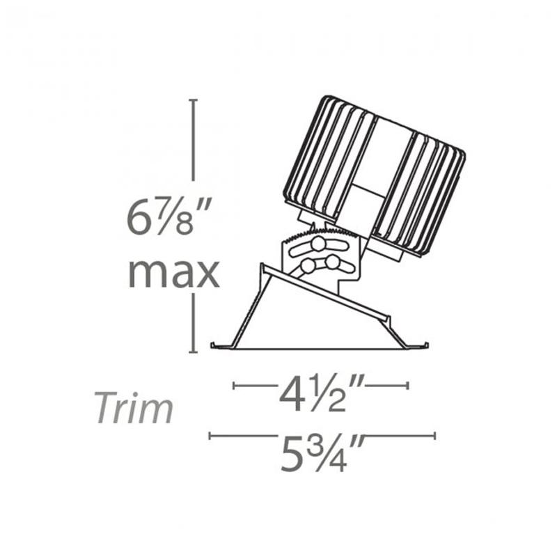 Volta 4.5″ Adjustable Trim Round - Diagram