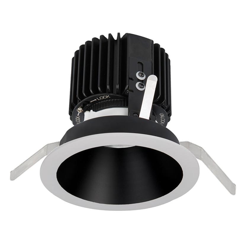 Volta 4.5″ Downlight Trim Round - Black/White Finish