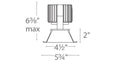 Load image into Gallery viewer, Volta 4.5″ Downlight Trim Round - Diagram
