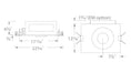 Load image into Gallery viewer, Volta 4.5″ New Construction Housing Trim Round - Diagram
