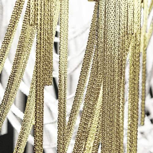 Volver LED Suspension Light Gold Close Up