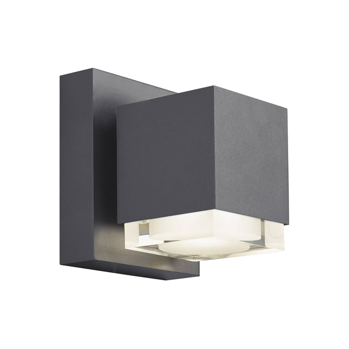 Voto 6" Outdoor LED Downlight Wall Sconce - Charcoal Finish