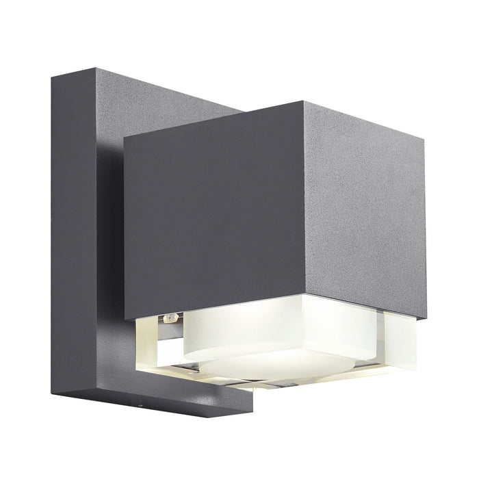 Voto 8" Outdoor LED Downlight Wall Sconce - Charcoal Finish