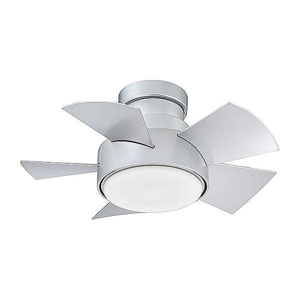 Vox 26" Flush-Mount Smart Ceiling Fan - Titanium Silver