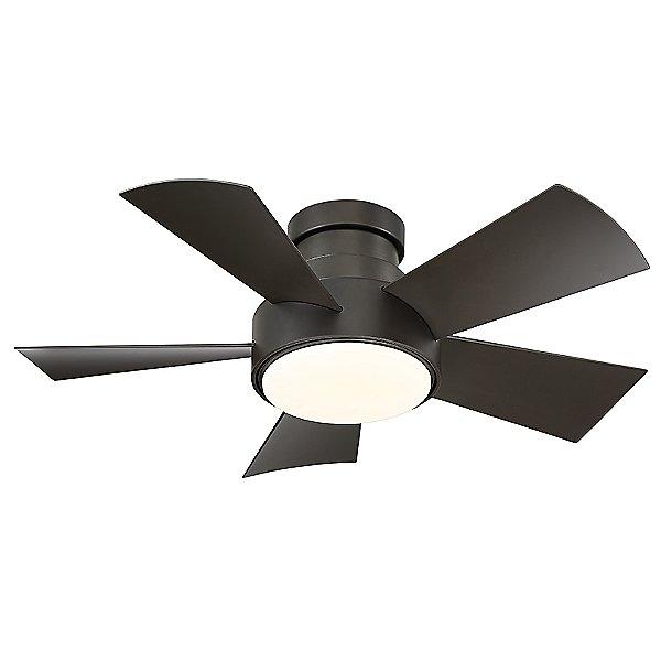 Vox 38" Flush-Mount Smart Ceiling Fan - Bronze