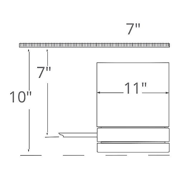 Vox Flush-Mount Smart Ceiling Fan - Diagram