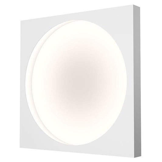 Vuoto Large LED Ceiling/Wall Light - Satin White Finish