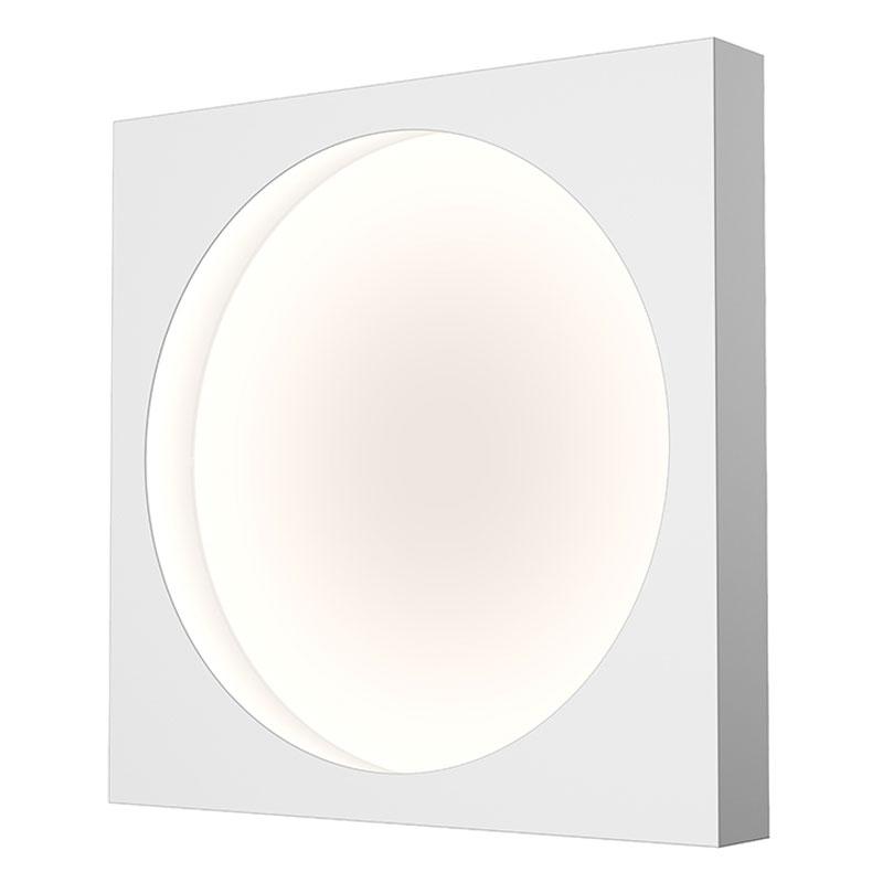 Vuoto Medium LED Ceiling/Wall Light - Satin White Finish