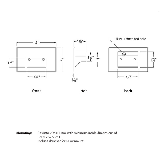 WL-LED101 Step And Wall Light - Diagram