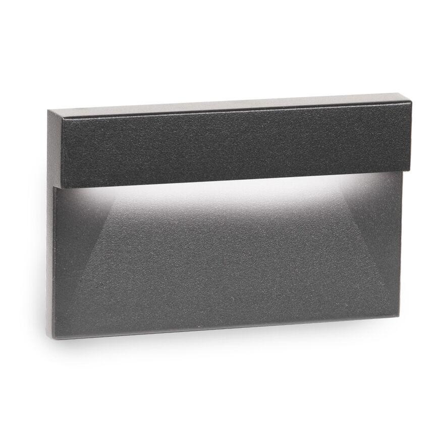 WL-LED140 Step Light - Black Finish with White Light
